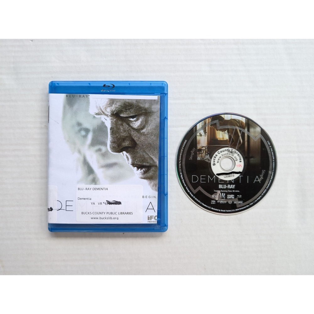 Dementia 2015 Blu-Ray Ex Libris Tested Working IFC Midnight